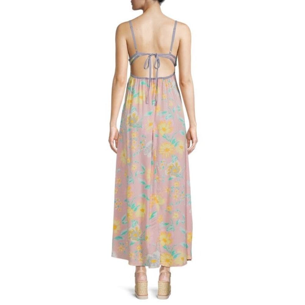 New Free People Wisteria Maxi Dress Light Combo Size Large - Picture 5 of 11